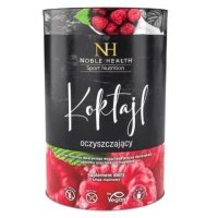 Noble Health Koktajl oczyszczający w proszku o smaku malinowym, 150 g
