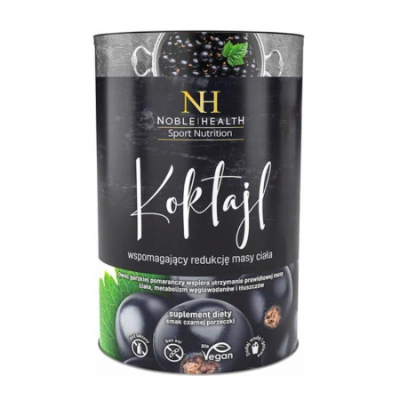 Noble Health Koktajl wspomagający redukcję masy ciała proszek o smaku czarnej porzeczki, 150 g
