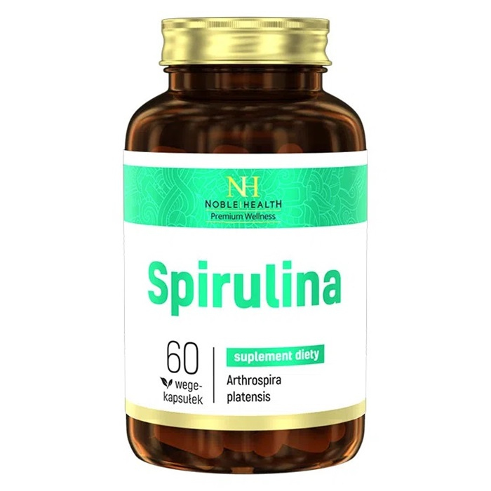 Noble Health Spirulina w kapsułkach, 60 szt.