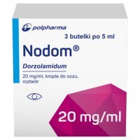 Nodom  20 mg/ml 5 ml 3 butelki krople do oczu