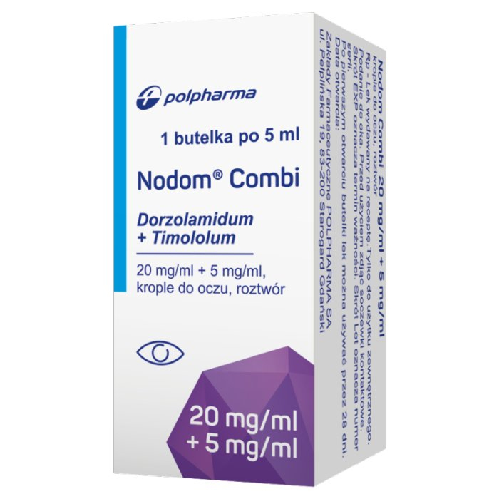 Nodom Combi 20 mg/ml + 5 mg/ml 1 butelka po 5 ml krople do oczu
