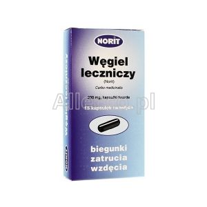 Norit Węgiel leczniczy 15 kaps.