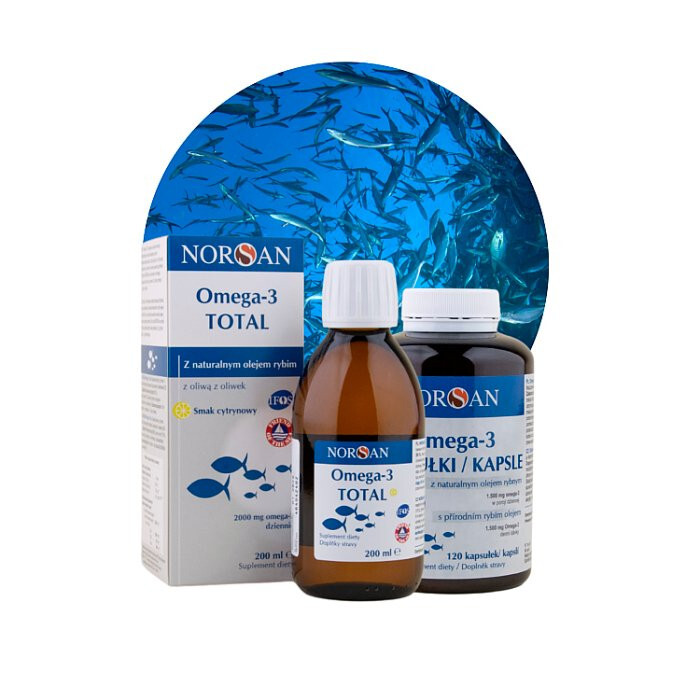 Norsan Omega-3 Total smak cytrynowy, 200 ml