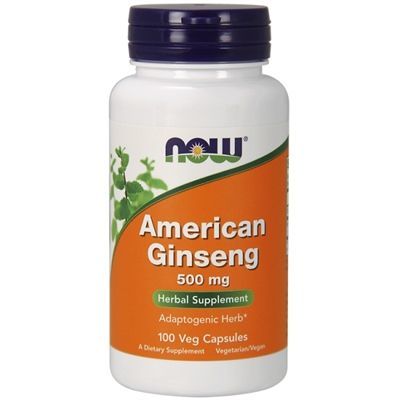 Now American Ginseng 500 mg kapsułki, 100 szt.