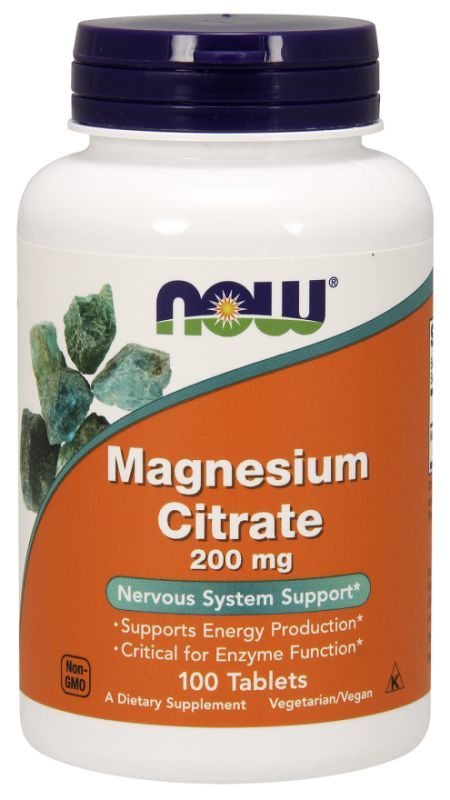 Now Magnesium Citrate tabletki, 100 szt.