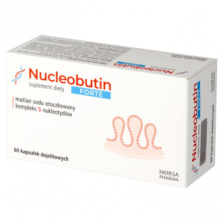 Nucleobutin Forte kapsułki dojelitowe z maślanem sodu, 60 szt.