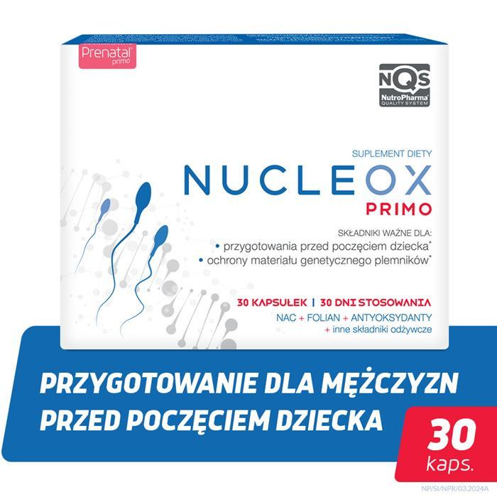 Nucleox Primo kapsułki dla mężczyzn, 30 szt.