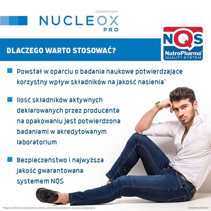 Nucleox Pro kapsułki + saszetki dla mężczyzn smak cytrusowy, 30 + 30 szt.