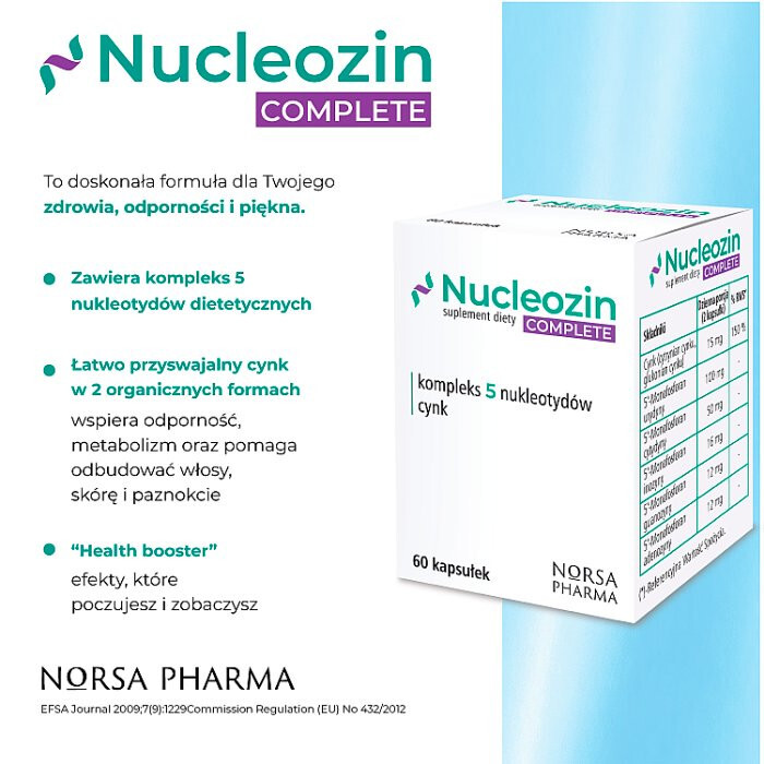 Nucleozin Complete kapsułki z kompleksem cynku i nukleotydów 60 szt.