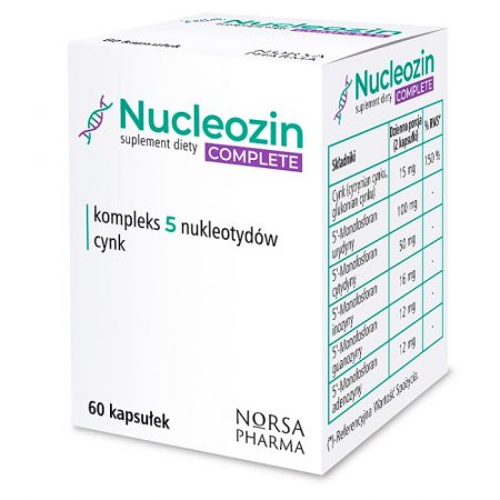 Nucleozin Complete kapsułki z kompleksem cynku i nukleotydów 60 szt.