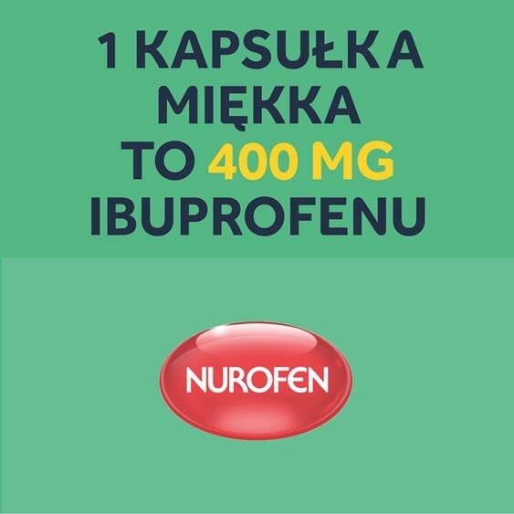Nurofen Express Forte ibuprofen 400 mg 20 kapsułek miękkich leki przeciwbólowe
