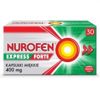 Nurofen Express Forte ibuprofen 400 mg 30 kapsułek miękkich leki przeciwbólowe