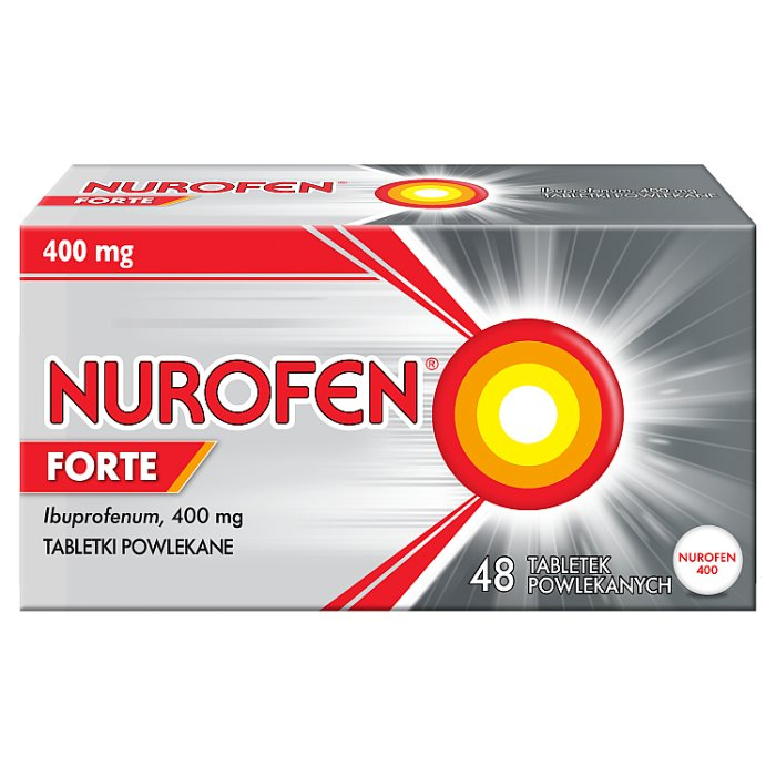Nurofen Forte ibuprofen 400 mg leki przeciwbólowe 48 tabletek powlekanych