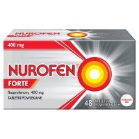 Nurofen Forte ibuprofen 400 mg leki przeciwbólowe 48 tabletek powlekanych