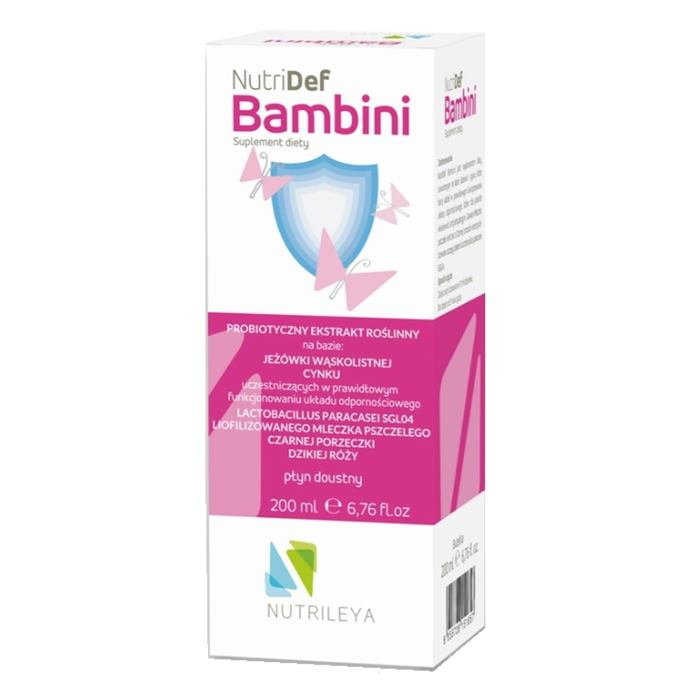 Nutridef Bambini płyn doustny na odporność dla dzieci, 200 ml