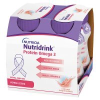 Nutridrink Protein Omega 3 (rześki smak mango-brzoskwinia) 4 x 125 ml