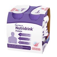 Nutridrink Protein preparat odżywczy o rześkim smaku czerwonych owoców, 4 x 125 ml