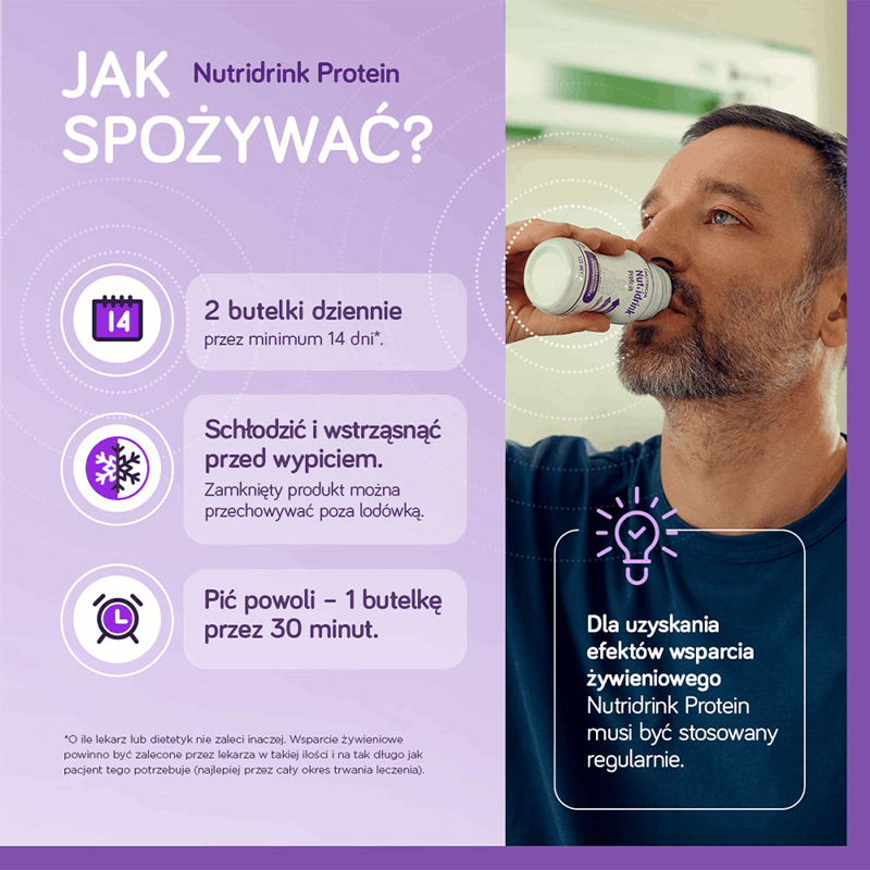 Nutridrink Protein preparat odżywczy o smaku owoców leśnych, 4 x 125 ml