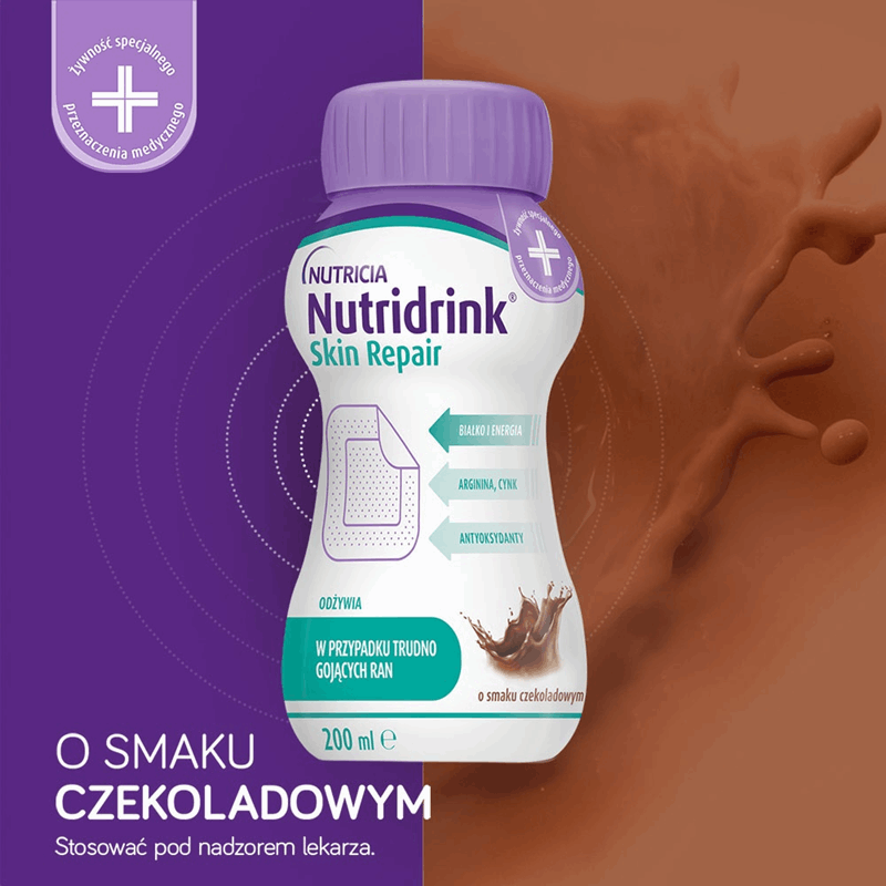 Nutridrink Skin Repair smak czekoladowy, 4 x 200 ml