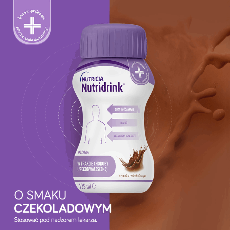 Nutridrink preparat odżywczy o smaku czekoladowym, 4 x 125 ml