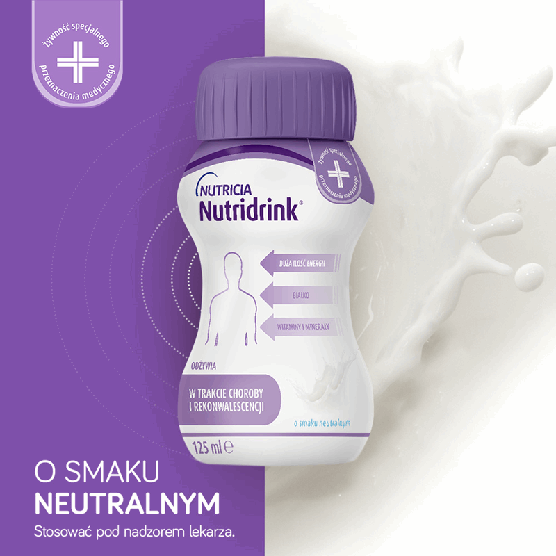 Nutridrink preparat odżywczy o smaku neutralnym, 4 x 125 ml