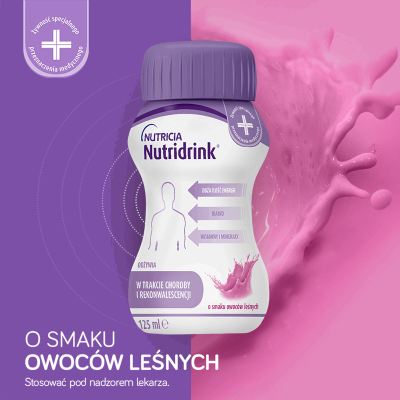Nutridrink preparat odżywczy o smaku owoców leśnych, 4 x 125 ml