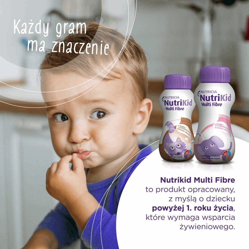 NutriKid Multi Fibre (smak truskawkowy) 200 ml