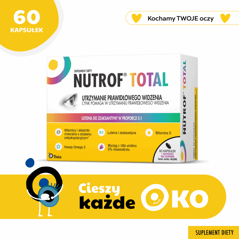 Nutrof Total + Wit. D3 kapsułki, 60 szt.