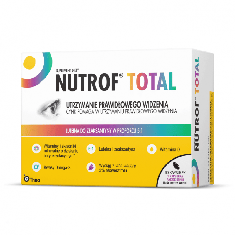 Nutrof Total + Wit. D3 kapsułki, 60 szt.