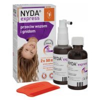 Nyda Express aerozol przeciw wszom i gnidom, 2 x 50 ml