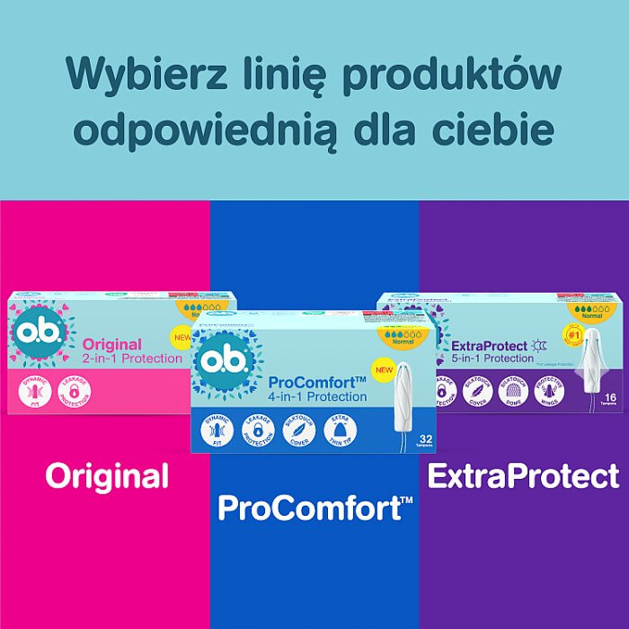 O.B. ProComfort Mini tampony higieniczne, 16 szt.
