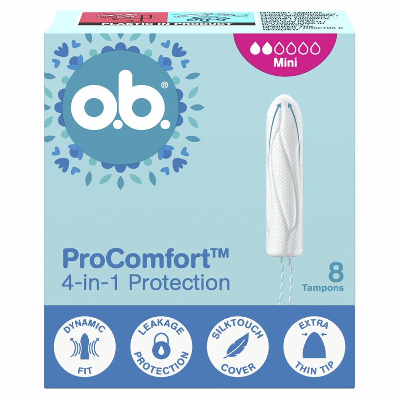 O.B. ProComfort Mini tampony higieniczne, 8 szt.