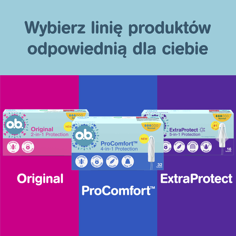 O.B. ProComfort Normal tampony higieniczne, 8 szt.