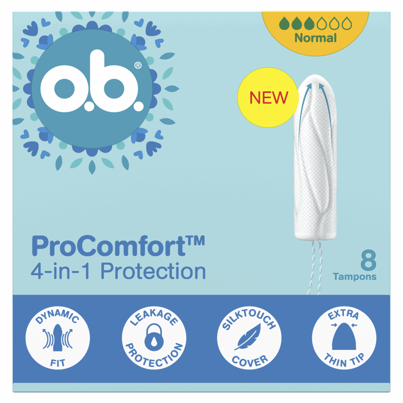 O.B. ProComfort Normal tampony higieniczne, 8 szt.