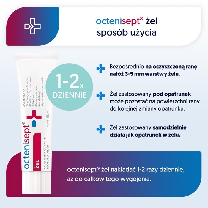 Octenisept żel na rany i oparzenia, 20 ml