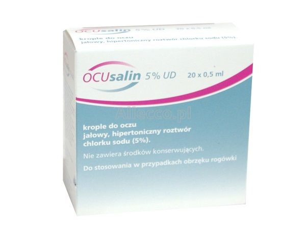 Ocusalin 5% UD krople do oczu 0,5 ml 20 szt.