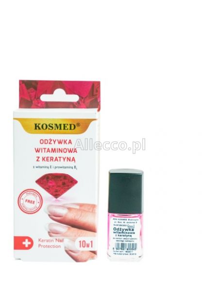 Odżywka z witaminami i keratyną do paznokci, 9 ml