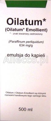 OILATUM Emulsja do kąpieli 500 ml IMPORT RÓWNOLEGŁY