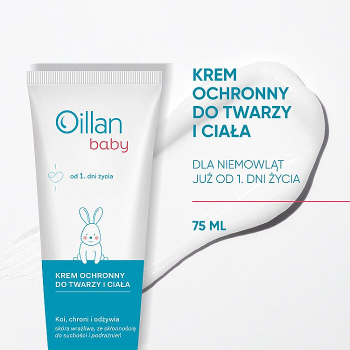 OILLAN Baby Krem ochronny do twarzy i ciała 75 ml