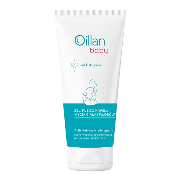 OILLAN Baby Żel do mycia ciała i włosów 3w1 200 ml
