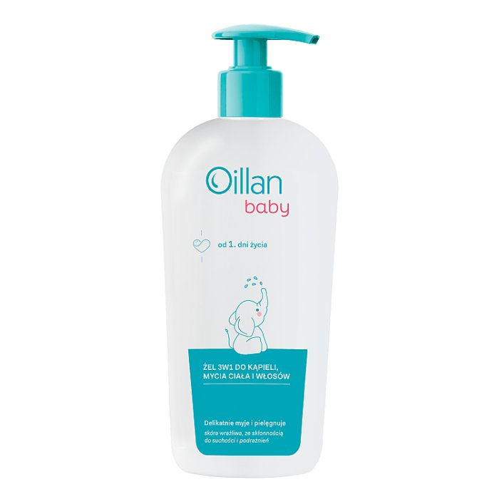 OILLAN Baby Żel do mycia ciała i włosów 3w1 750 ml
