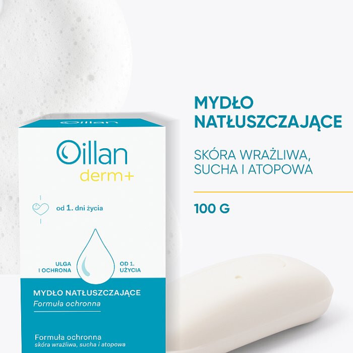 OILLAN Derm+ Mydło natłuszczające 100 g