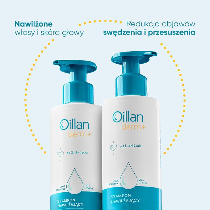 OILLAN Derm+ Szampon nawilżający 180 ml