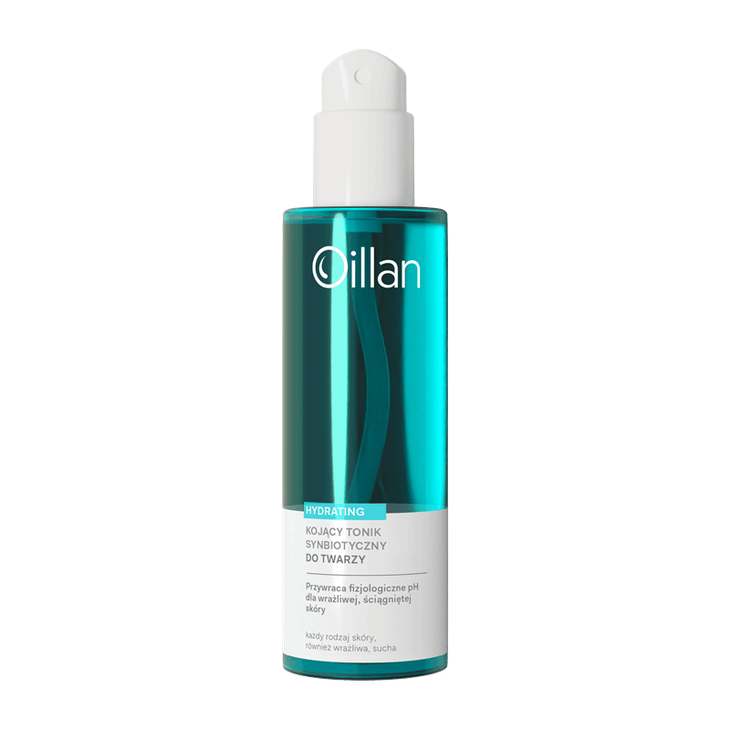 Oillan Hydrating Kojący tonik synbiotyczny do twarzy dla skóry wrażliwej, 200 ml