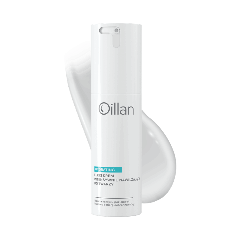Oillan Hydrating Lekki krem nawilżający do twarzy dla skóry suchej, wrażliwej i odwodnionej, 50 ml