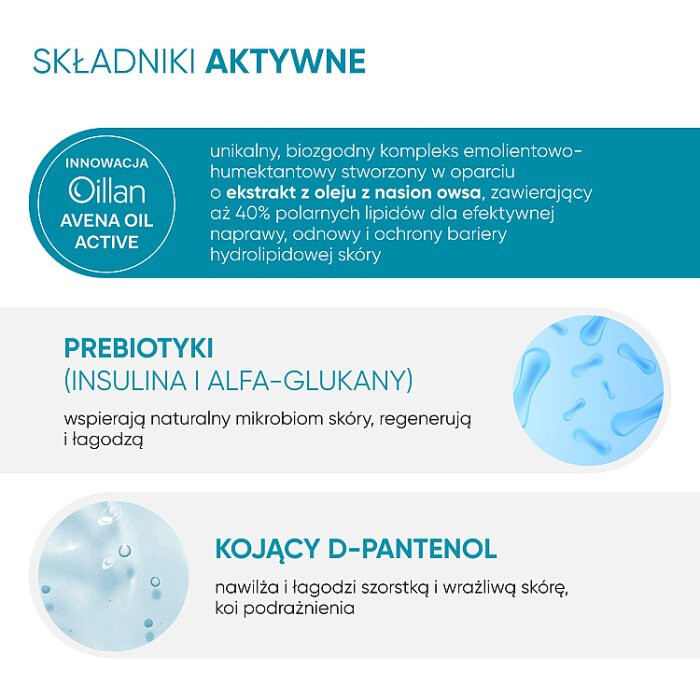 Oillan Nawilżająca pianka do mycia 3w1, 200 ml