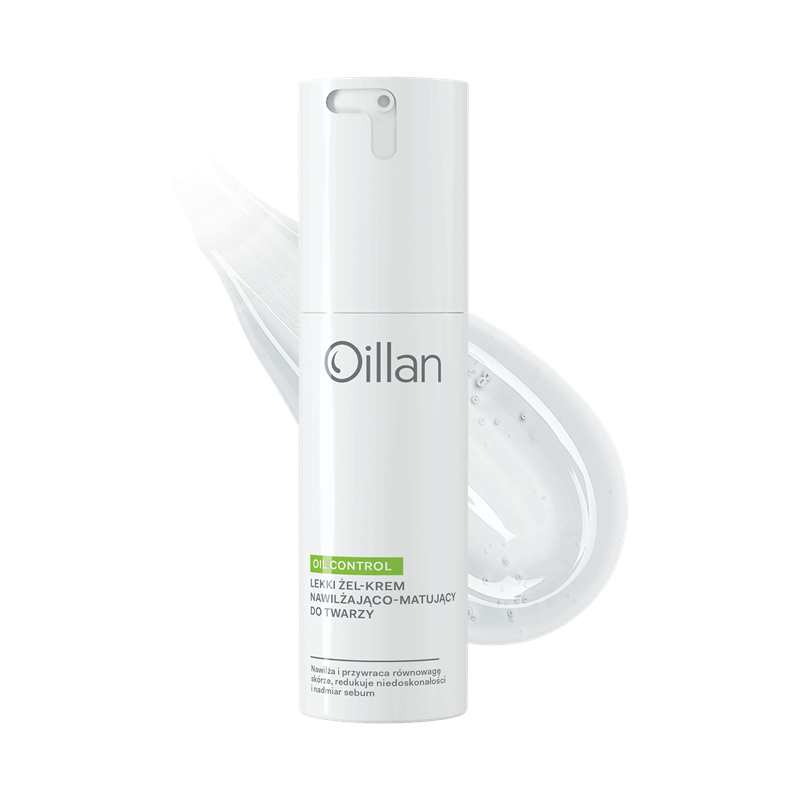 Oillan Oil Control Lekki żel-krem nawilżająco-matujący do twarzy, 50 ml