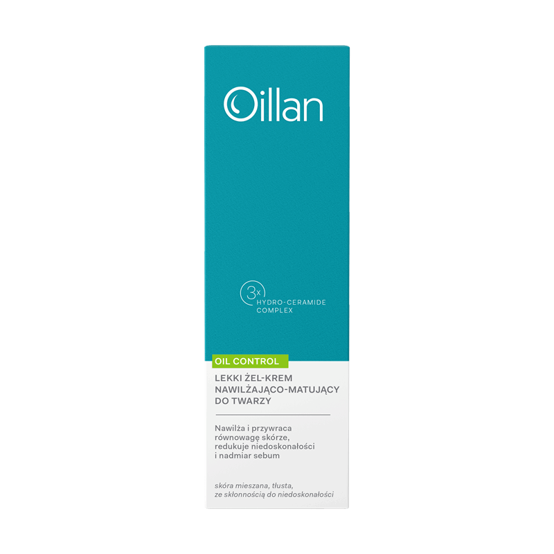 Oillan Oil Control Lekki żel-krem nawilżająco-matujący do twarzy, 50 ml