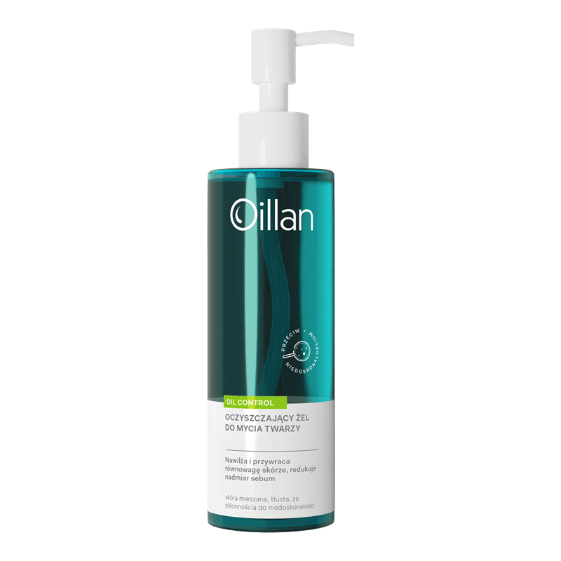 Oillan Oil Control Oczyszczający żel do mycia twarzy przeciw niedoskonałościom, 200 ml