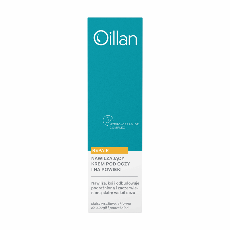 Oillan Repair Nawilżający krem pod oczy i na powieki dla skóry suchej i wrażliwej, 15 ml